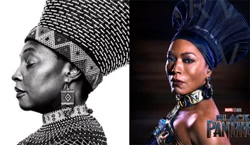 Artificial cranial deformation in Congo and traditional Congolese headdresses of the same shape