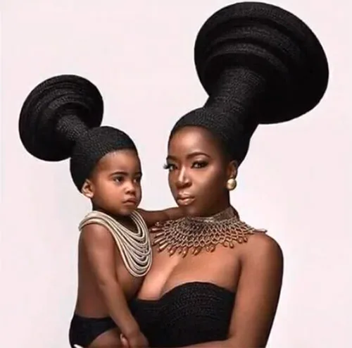 Mangbetu hairstyle tumburu