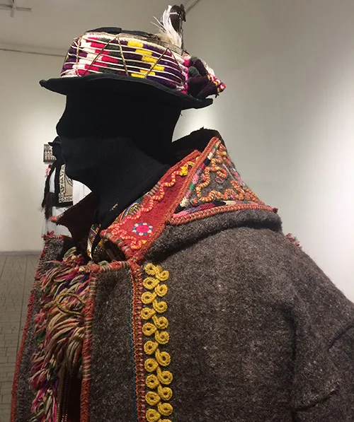 Krysania – fancy traditional felt hat of Hutsuls in Carpathian Ukraine