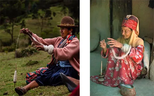 Spinning in different countries