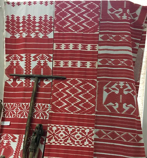 hand-woven ceremonial towels from northern Ukraine