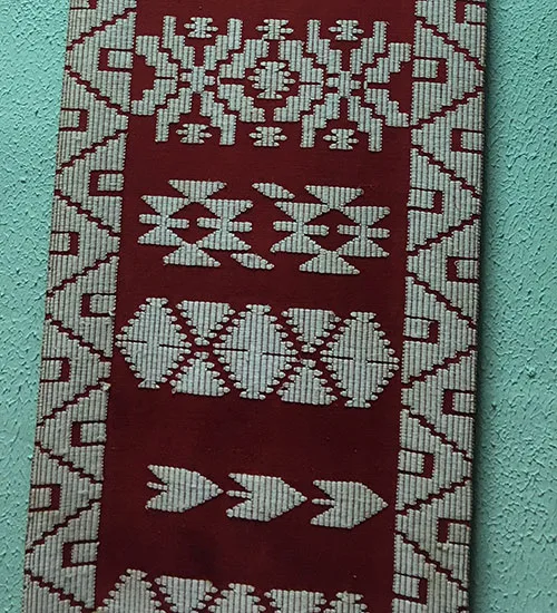 hand-woven ceremonial towel from northern Ukraine