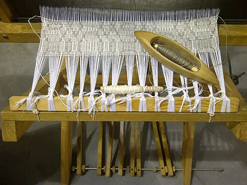 Ukrainian traditional weaving loom