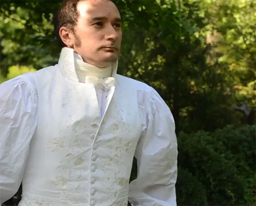 Regency men's waistcoat
