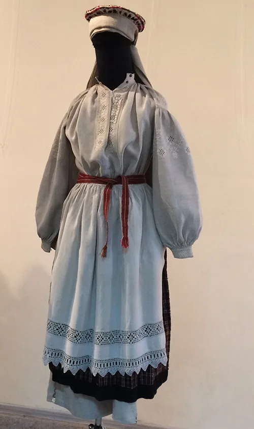 Simple apron of older woman from North-Western Ukraine