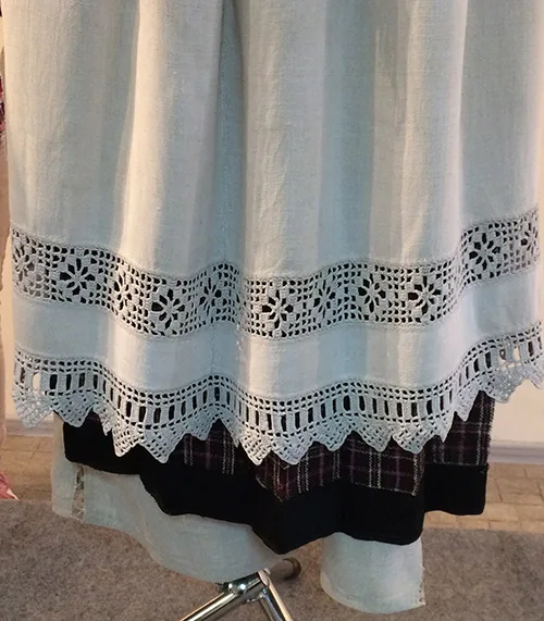 Simple apron of older woman from North-Western Ukraine