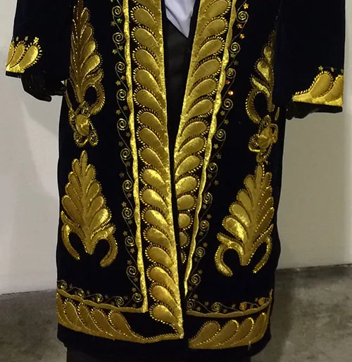 Embroidery around the world. Samples of traditional embroidery on folk clothing of different countries
