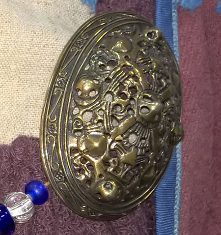 Modern replica of authentic Viking tortoise fibula