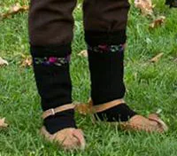 Serbian traditional double-knit socks