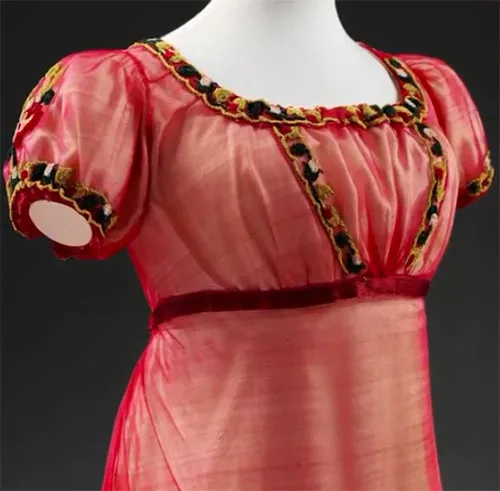 Napoleonic Wars fashion Lovely double layer dress with silk net