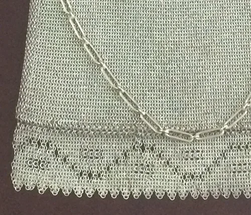 Chain-weaved theatre handbag early 20th century