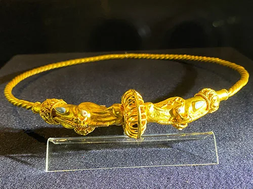 Gold adornments from burial of Sarmatian king Inismeos late 1st century A.D.