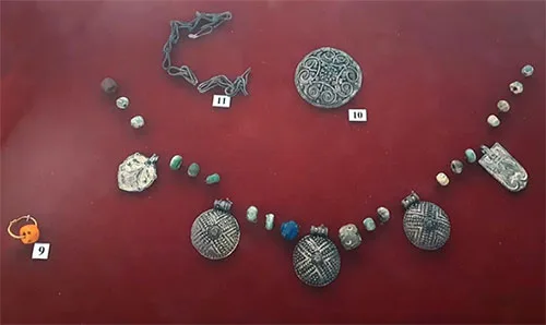 Authentic jewelry of wealthy woman from Kyivan Rus late 10th century archaeological finds