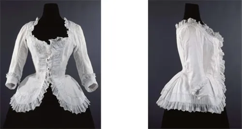 Caraco – stylish female jacket of specific design popular in the mid-1700s – early 1800s