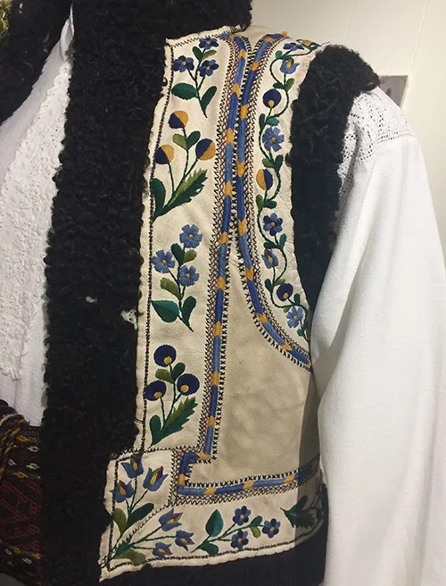 vintage sheepskin vest from western Ukraine 19th – early 20th century