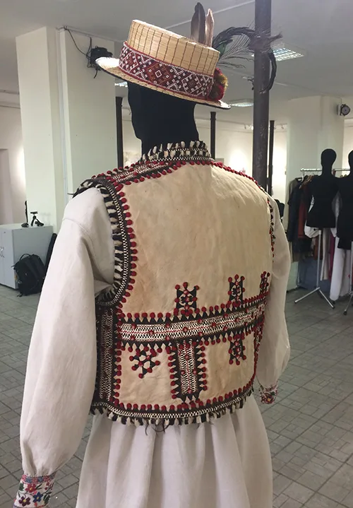vintage sheepskin vest from western Ukraine 19th – early 20th century