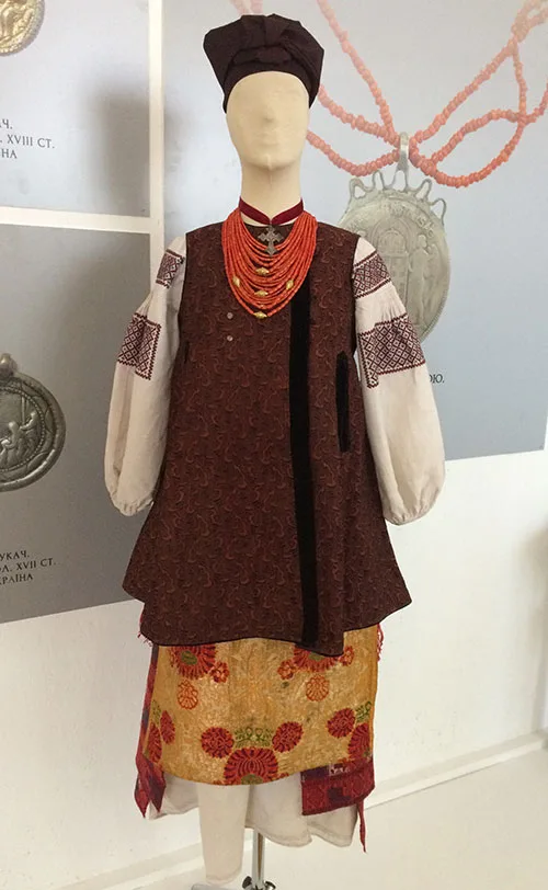 Striking Ukrainian national dress