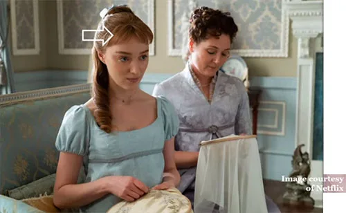 Movie costumes of American Regency period drama series Bridgerton