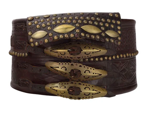 wide and ornate highlander’s Carpathian belt opasek, chimir, cheres