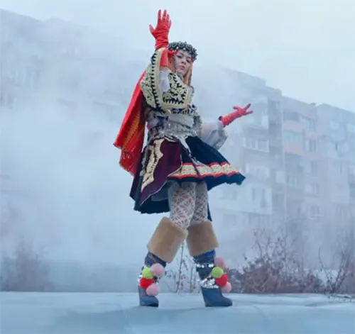 Albanian-inspired stage costumes in popular music video. Rita Ora x Imanbek – Bang