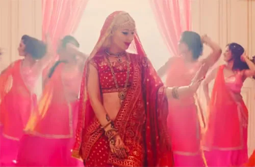 Indian sarees and other traditional outfits fit perfectly in music videos. Iggy Azalea – Bounce