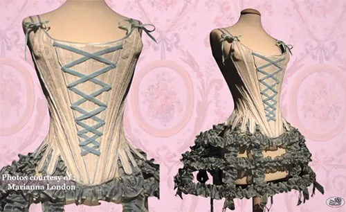 Movie costumes in Marie Antoinette historical drama film