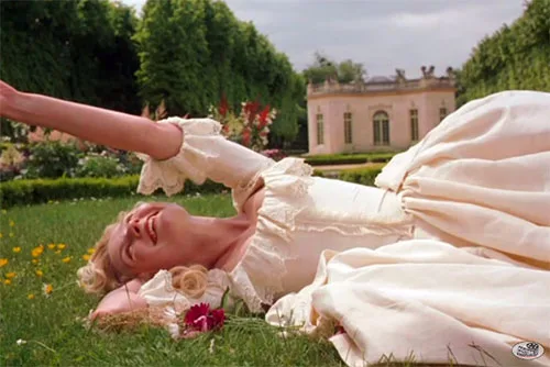 Stage costumes in Marie Antoinette historical drama movie