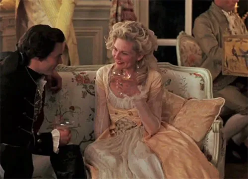 Stage costumes in Marie Antoinette historical drama movie