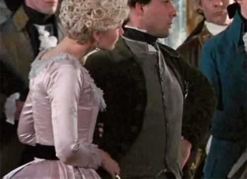 Movie costumes in Marie Antoinette historical drama film