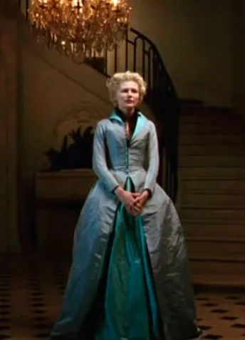Movie costumes in Marie Antoinette historical drama film