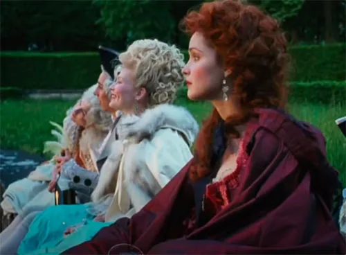 Movie costumes in Marie Antoinette historical drama film