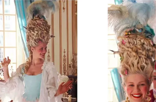 Stage costumes in Marie Antoinette historical drama film