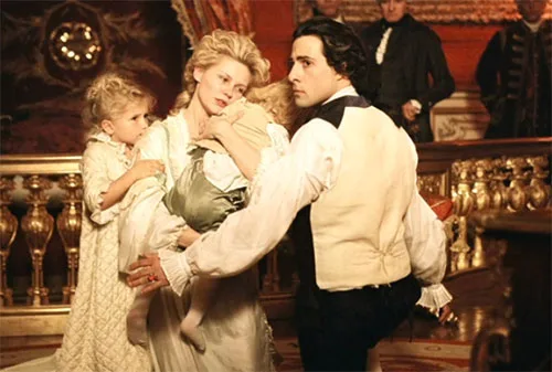 Stage costumes in Marie Antoinette historical drama film