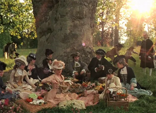 Stage costumes in Marie Antoinette historical drama film