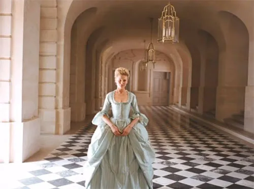 Stage costumes in Marie Antoinette historical drama film