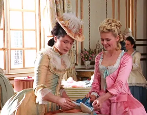 Stage costumes in Marie Antoinette historical drama film