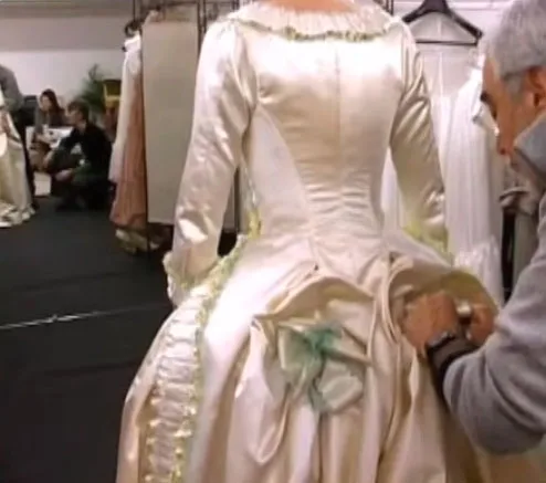 Stage costumes in Marie Antoinette historical drama movie
