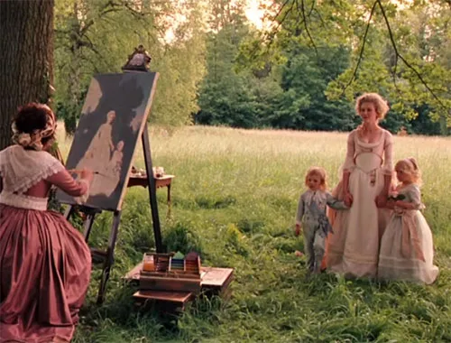 Stage costumes in Marie Antoinette historical drama movie