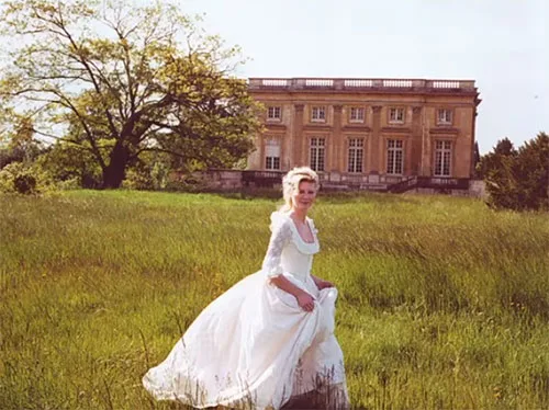 Stage costumes in Marie Antoinette historical drama movie