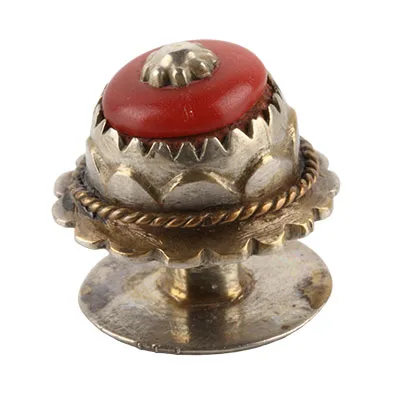 Vintage shirt collar stud from Kraków Poland late 19th century