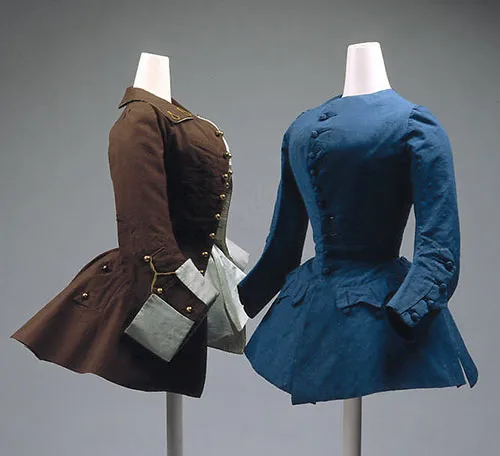 Riding coat – extravagant 18th-century female sports garment