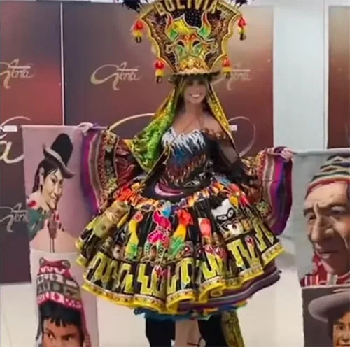 Miss Universe 2020 National Costume Competition. Stylized folk costumes of the prettiest women from various corners of the world