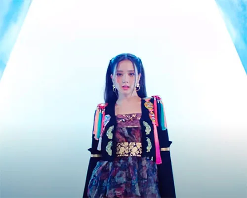 K-pop music band Blackpink uses stylized Korean hanbok