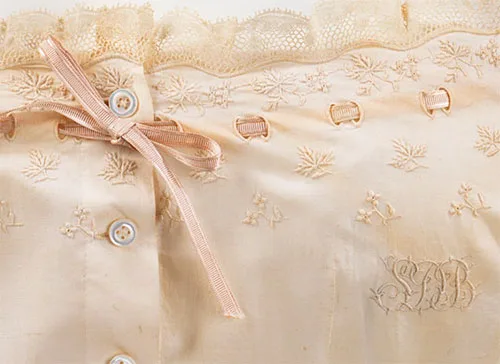 French corset cover from 1885-1890