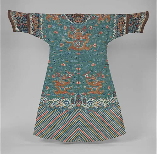 Female festive dragon robe, China, late 19th century