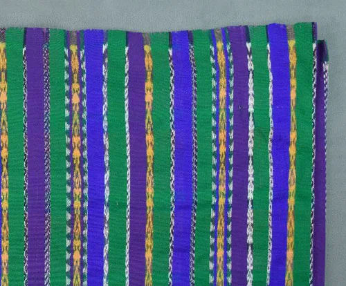 Colorful Mayan refajo skirt belongs to Cakchiquel culture