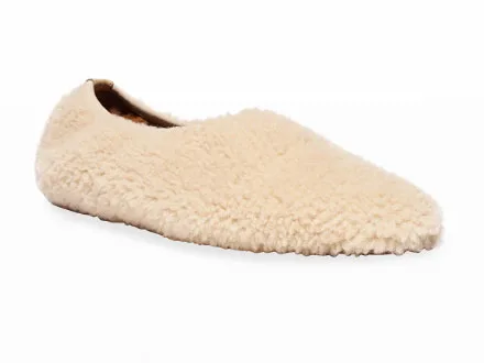 fur ballet flats by Emme Parsons
