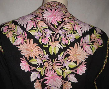 Indian Kashida embroidery