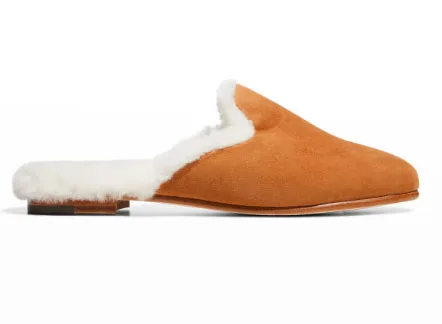 suede slipper mules from Manolo Blahnik