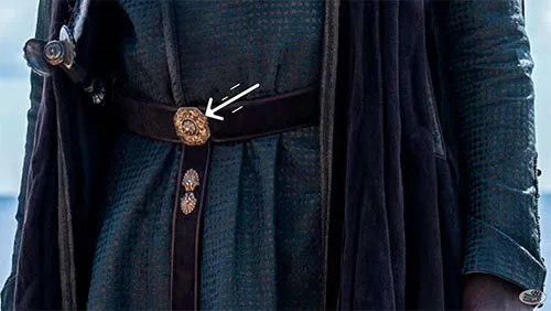Movie costume of Corlys Velaryon from House of the Dragon, prequel to Game of Thrones